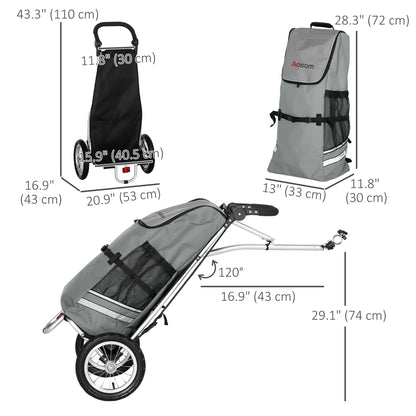 Bike Trailer, Bicycle Cargo Trailer, 12" Wheels, Reflective Strips, Aluminum Frame Bike Cargo Trailers at Gallery Canada