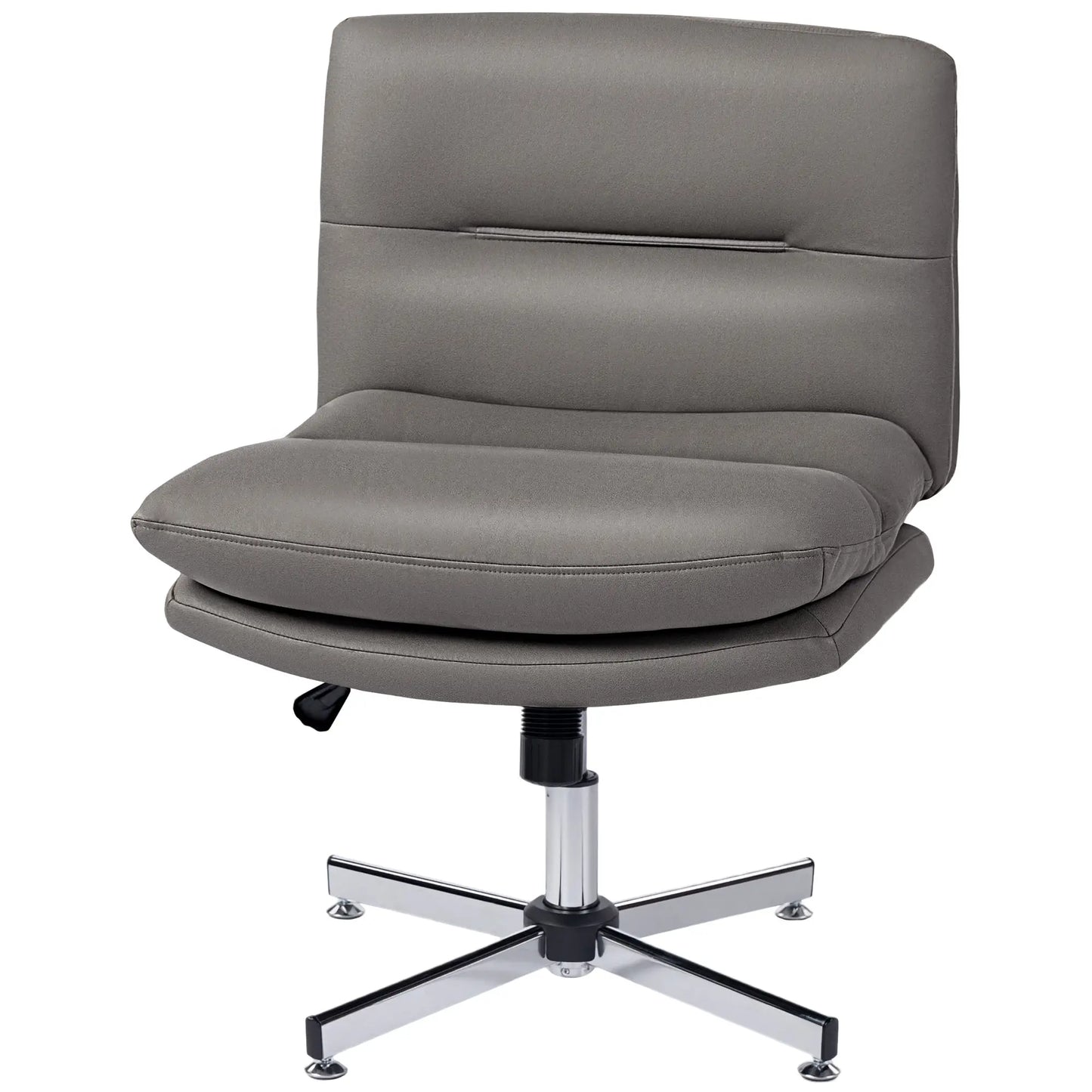 Armless Office Chair, Adjustable Height, Tilt Function, Grey Task Chairs Grey at Gallery Canada