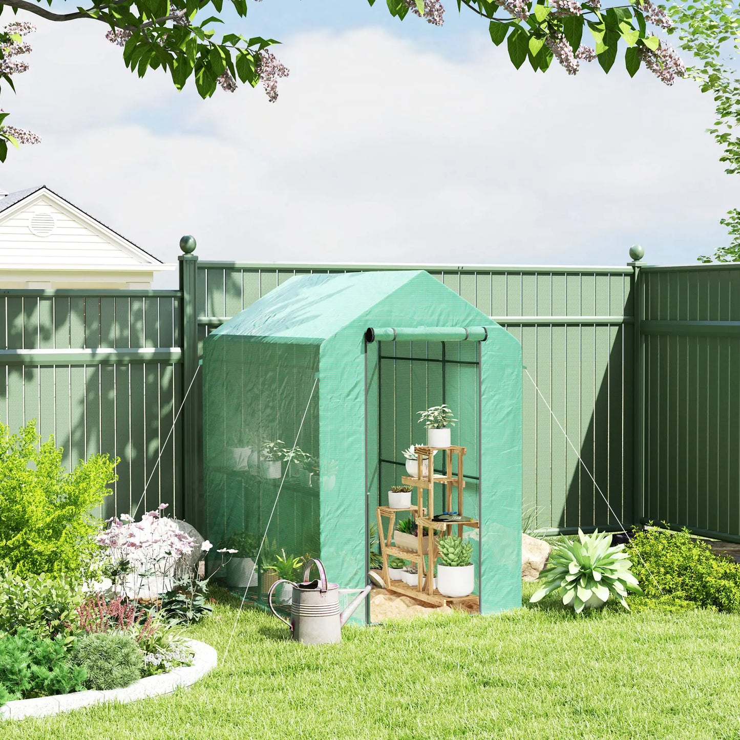 Walk-in Greenhouse, 73" x 47" x 75", Portable Plant House, Green Walk In Greenhouses at Gallery Canada