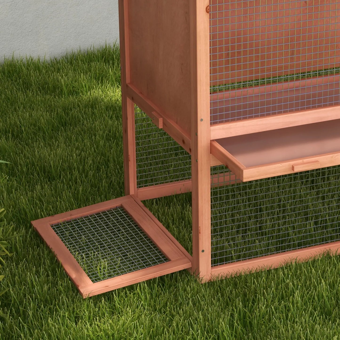 2 Tier Rabbit Hutch, Bunny House Guinea Pig Cage, Removable Tray, Ramp, Asphalt Roof Rabbit Hutch at Gallery Canada