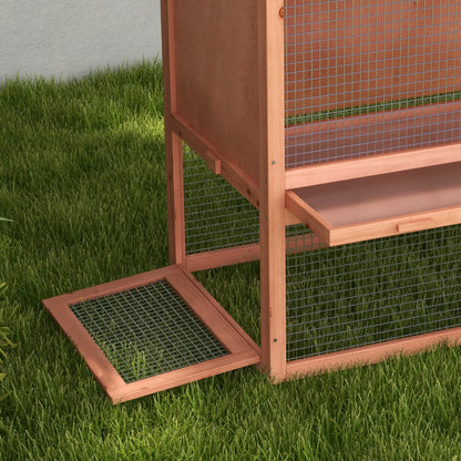 2 Tier Rabbit Hutch, Bunny House Guinea Pig Cage, Removable Tray, Ramp, Asphalt Roof Rabbit Hutch at Gallery Canada