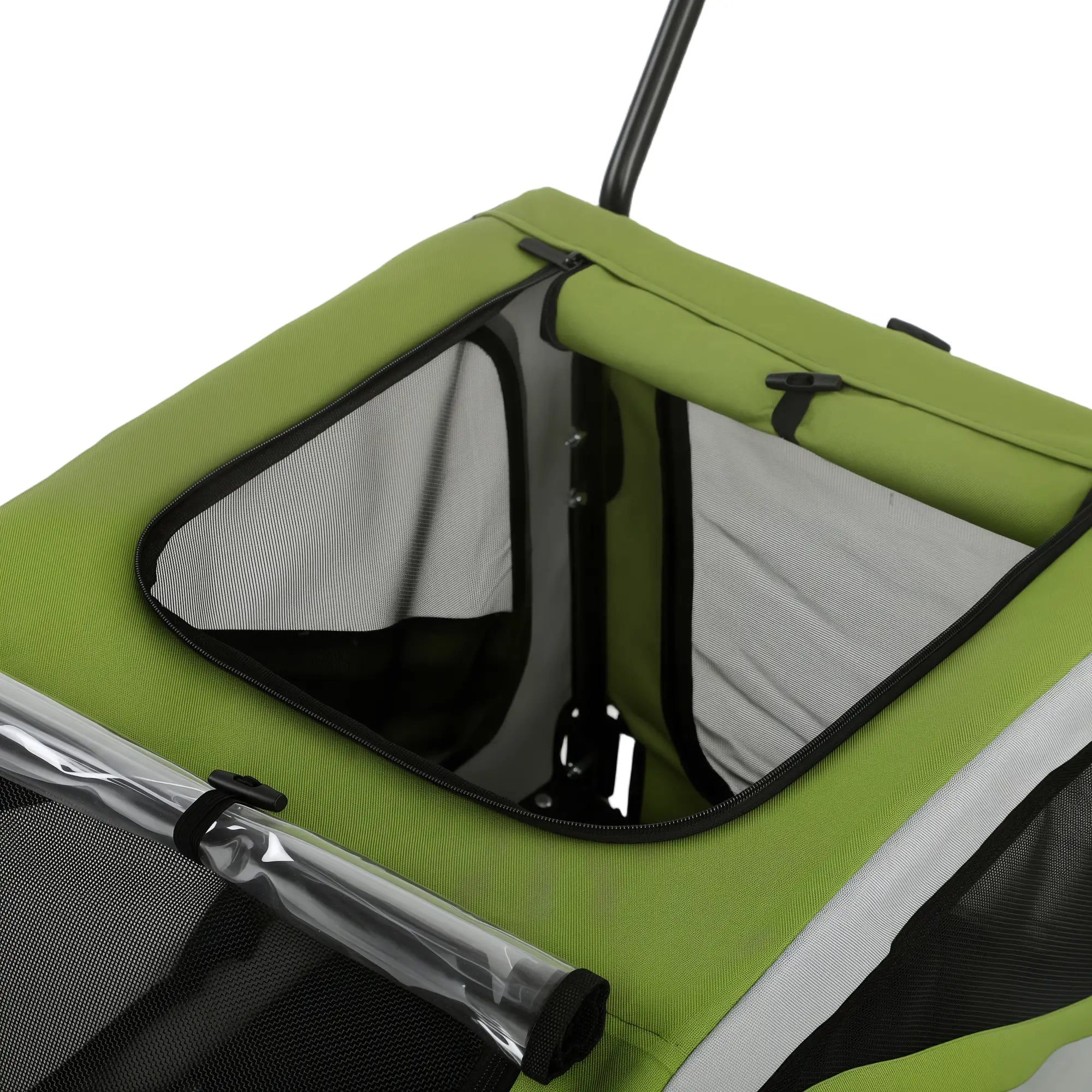 2-in-1 Dog Bike Trailer Pet Stroller, Green Dog Bike Trailers & Strollers at Gallery Canada