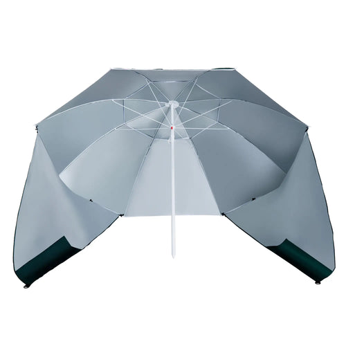7.5FT 2-in-1 Umbrella Shelter, UPF50+ UV Protection, Dark Green