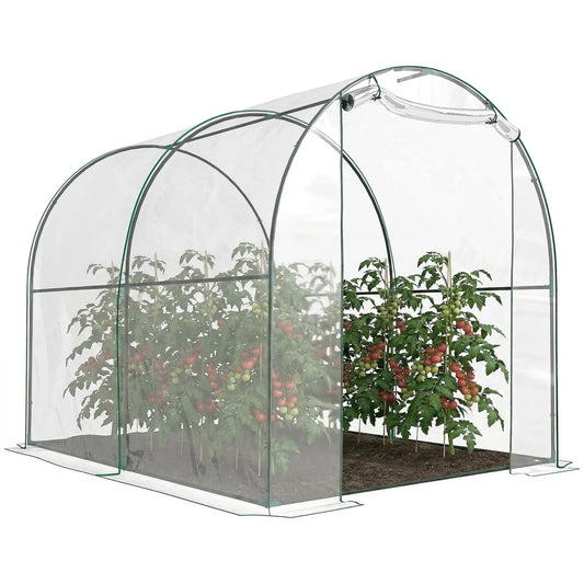 6.6' x 8.2' x 6.6' Dome Tunnel Greenhouse, Transparent Tunnel Greenhouses Transparent at Gallery Canada