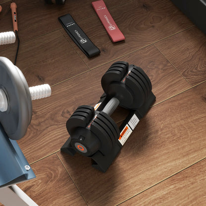 4-Level Adjustable Dumbbells, 2 x 22lbs, Non-Slip Handles, Rubber Weights Dumbbells & Barbells at Gallery Canada