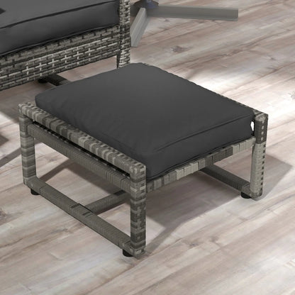 5-Piece Patio Furniture Set, Armchair, Stool, Table, Cushions, Outdoor Wicker Sofa Patio Furniture Sets at Gallery Canada