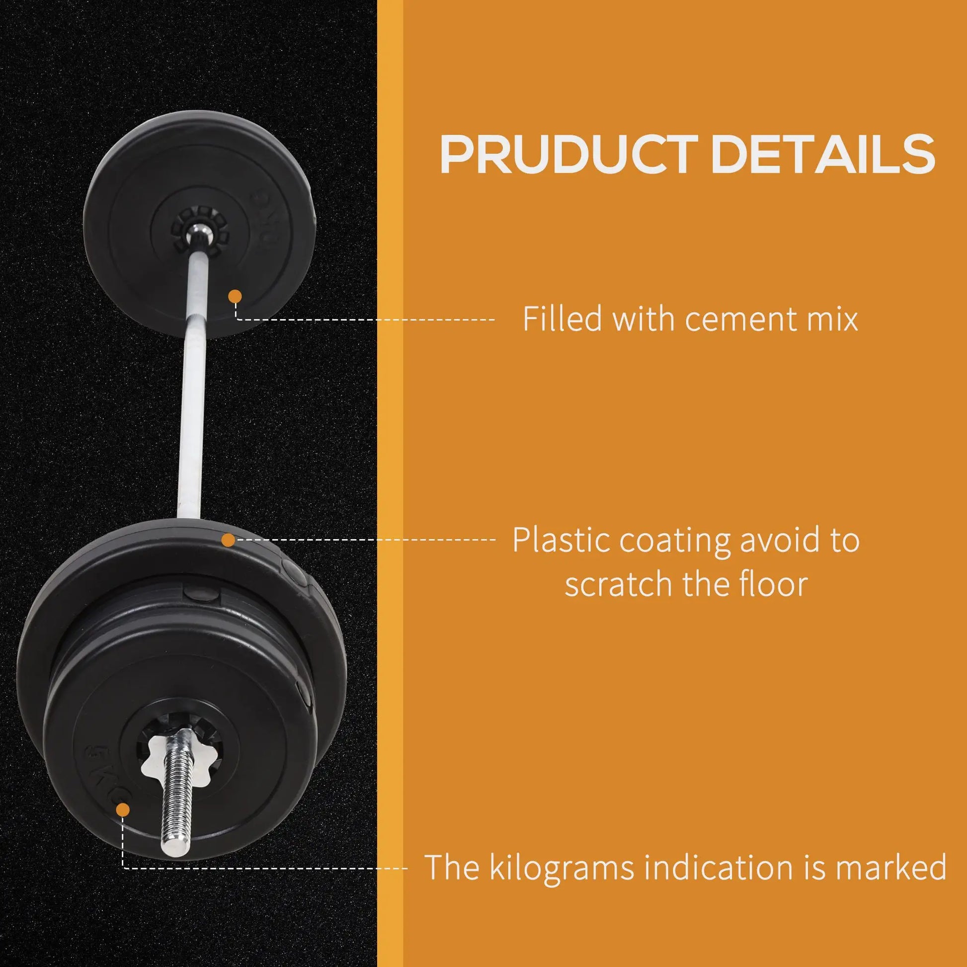 145lbs Adjustable Dumbbell, Barbell Set, Plate Bar Clamp Rod Dumbbells & Barbells at Gallery Canada