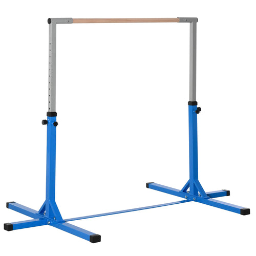 Kids Gymnastics Bar, 13-Level Adjustable Height, Blue