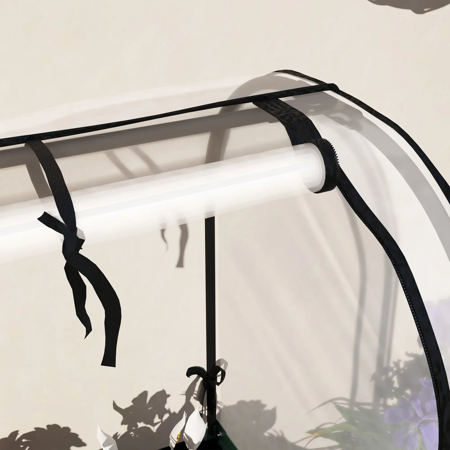 Metal Raised Garden Bed With Cover, With Bottom Shelf And Liner, Dark Grey