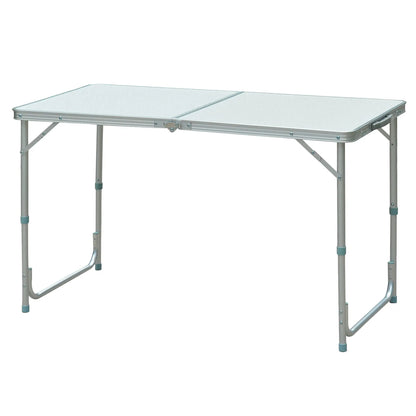 4ft Foldable Camping Table, Picnic BBQ Desk, Indoor Outdoor, Silver Picnic Tables & Camping Chairs at Gallery Canada