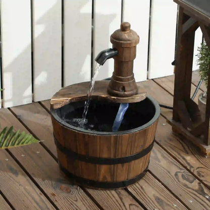 Outdoor Garden Fountain with Electric Pump, Carbonized Water Fountains at Gallery Canada