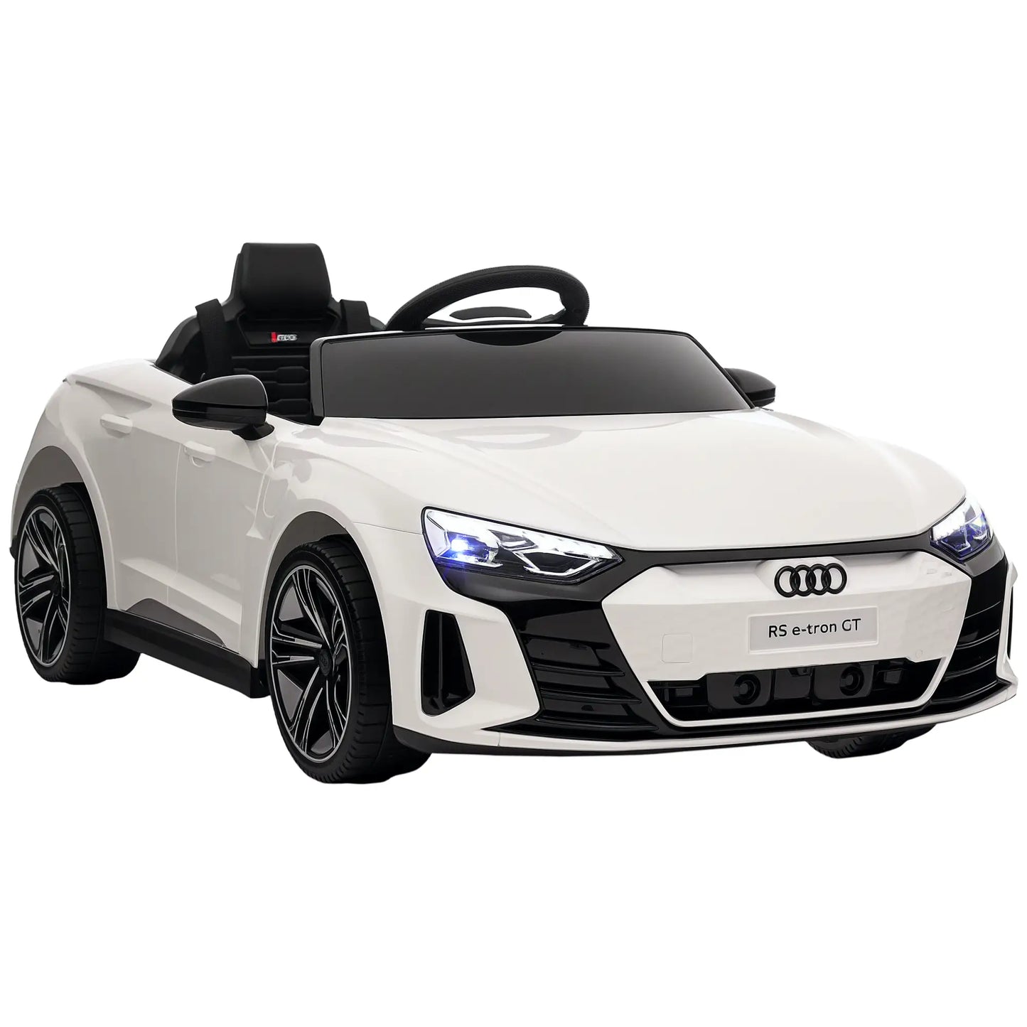 Remote Control Ride On Car, 12V Electric Toy for Kids, White Electric Toy Cars White, Black at Gallery Canada