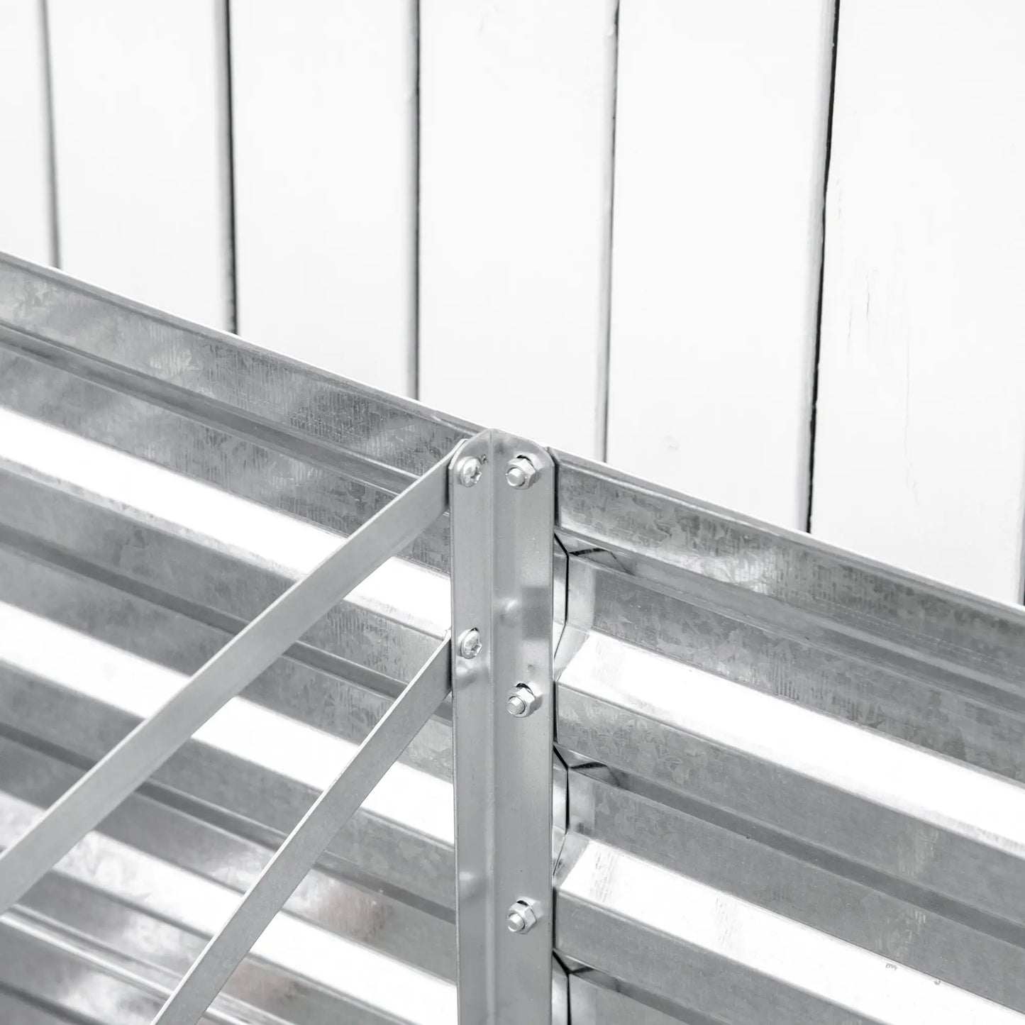 Galvanized Raised Garden Bed, Steel Outdoor Planter, 71'' x 35'' x 23'', Silver Galvanized Planter Boxes at Gallery Canada