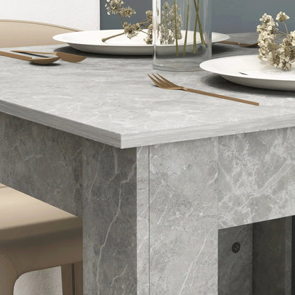 Square Dining Table, Modern Faux Cement Effect, Small Kitchen Table, Cement Grey Dining Tables at Gallery Canada
