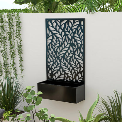 Metal Outdoor Privacy Screen, Raised Garden Bed, Wall Mount or Freestanding Galvanized Planter Boxes at Gallery Canada