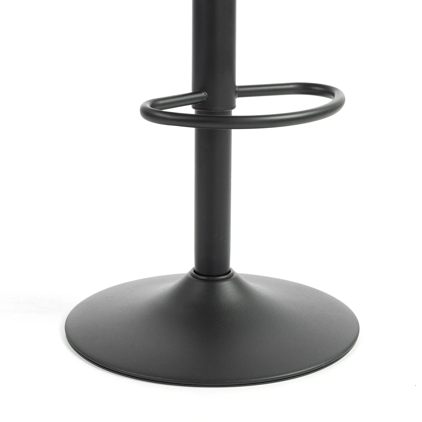 Adjustable Swivel Bar Stools With Backrest, Set Of 2, Black