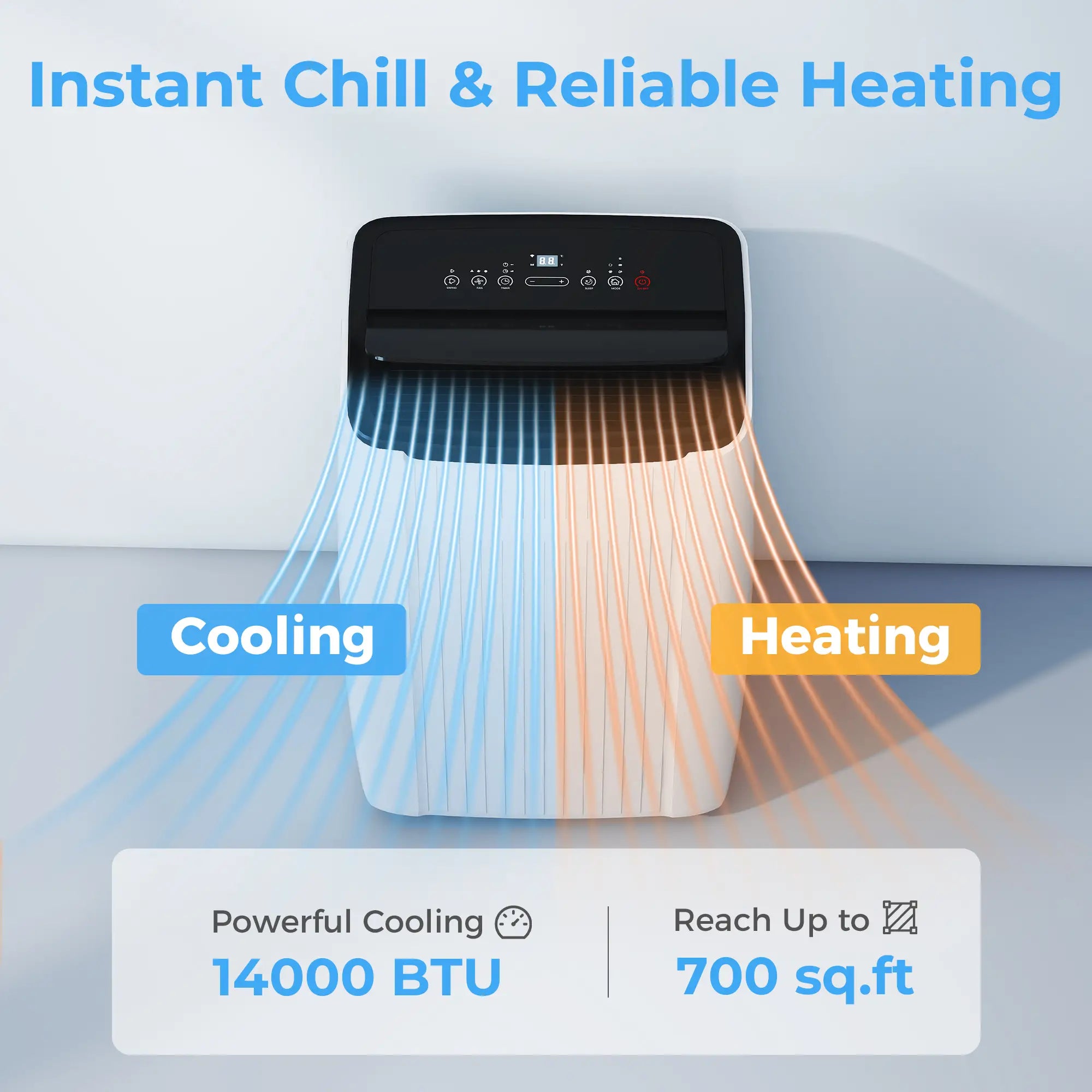 14000 BTU 5-In-1 Portable Air Conditioner, White Air Conditioner at Gallery Canada