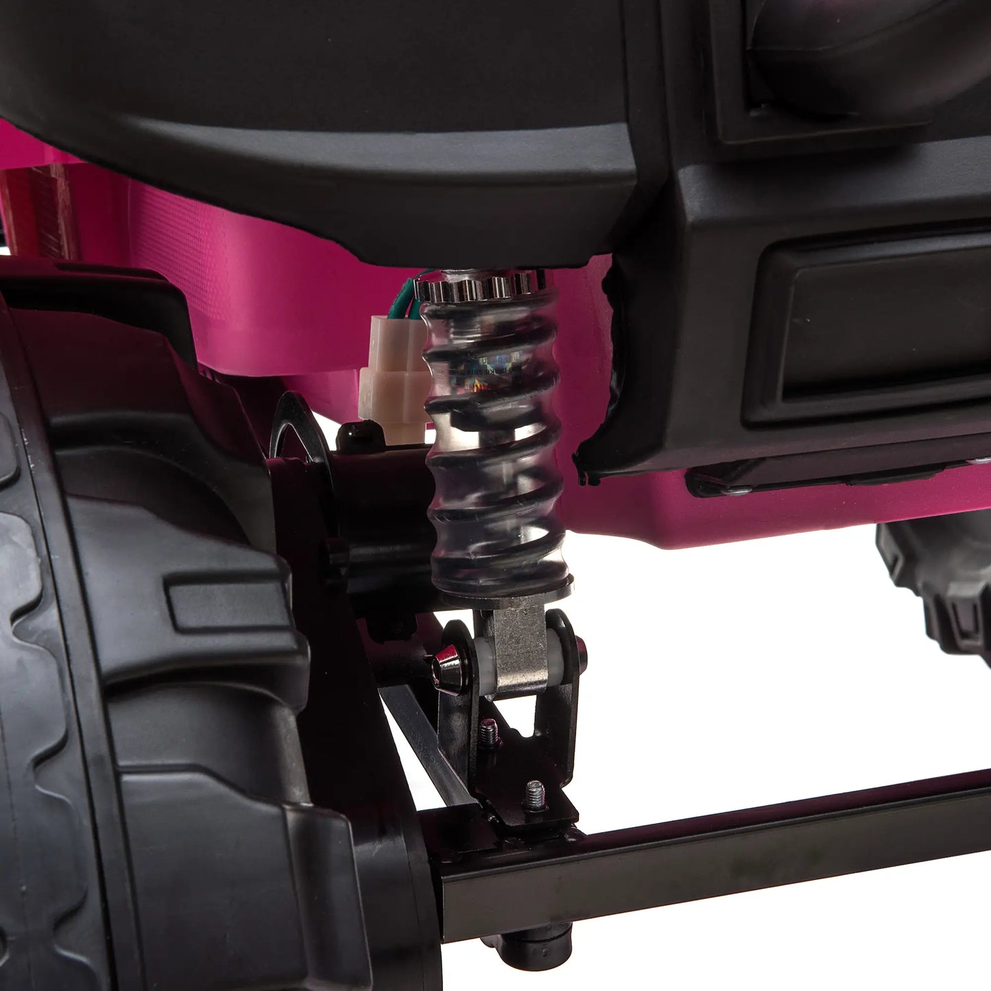 2-Seater Kids Police Car, 12V 7AH Remote Control, Pink Electric Toy Cars at Gallery Canada