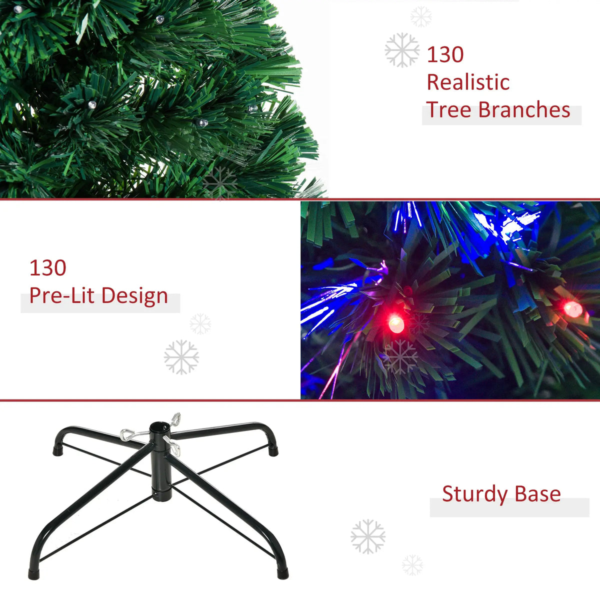 4ft Prelit Artificial Christmas Tree, Spruce Hinged Full Artificial Christmas Trees at Gallery Canada