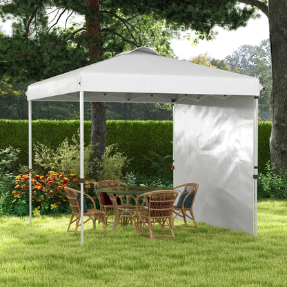 8 x 8 ft Pop Up Canopy, With Sidewall, Carry Bag, Sand Bags, White Pop Up Canopies at Gallery Canada