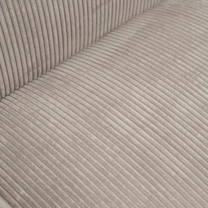 Modern 3 Seater Sofa, Corduroy Loveseat, Rubberwood Legs, Beige 3-Seater Sofas at Gallery Canada