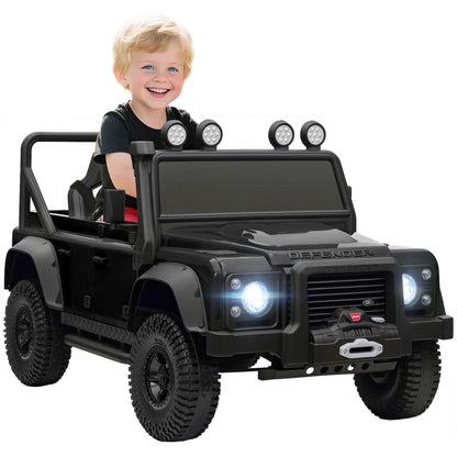 Kids Ride On Truck, Remote Control, Spring Suspension, LED Lights, 3 Speed, Ages 3-5, Black Electric Toy Cars at Gallery Canada