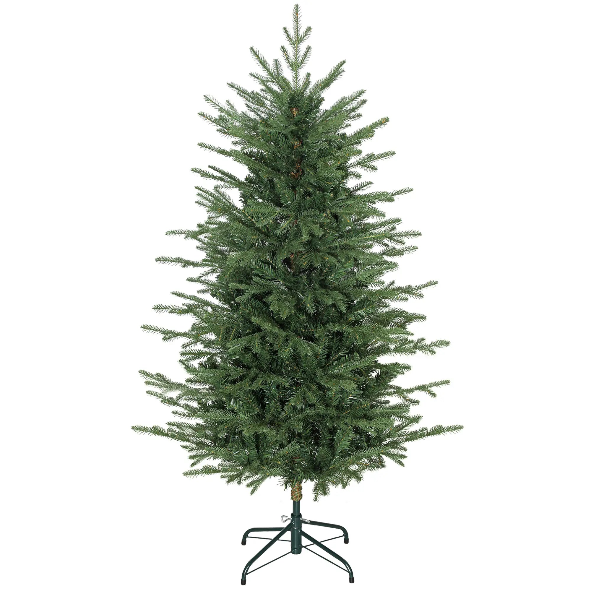 5 ft Artificial Christmas Tree, Dense Branches, Ponderosa Fir, Hinged, Easy Assembly Artificial Christmas Trees Green at Gallery Canada