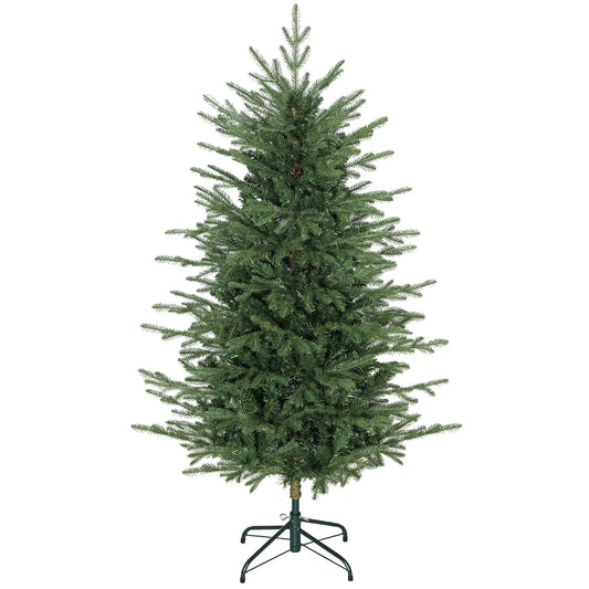 5 ft Artificial Christmas Tree, Dense Branches, Ponderosa Fir, Hinged, Easy Assembly Artificial Christmas Trees Green at Gallery Canada