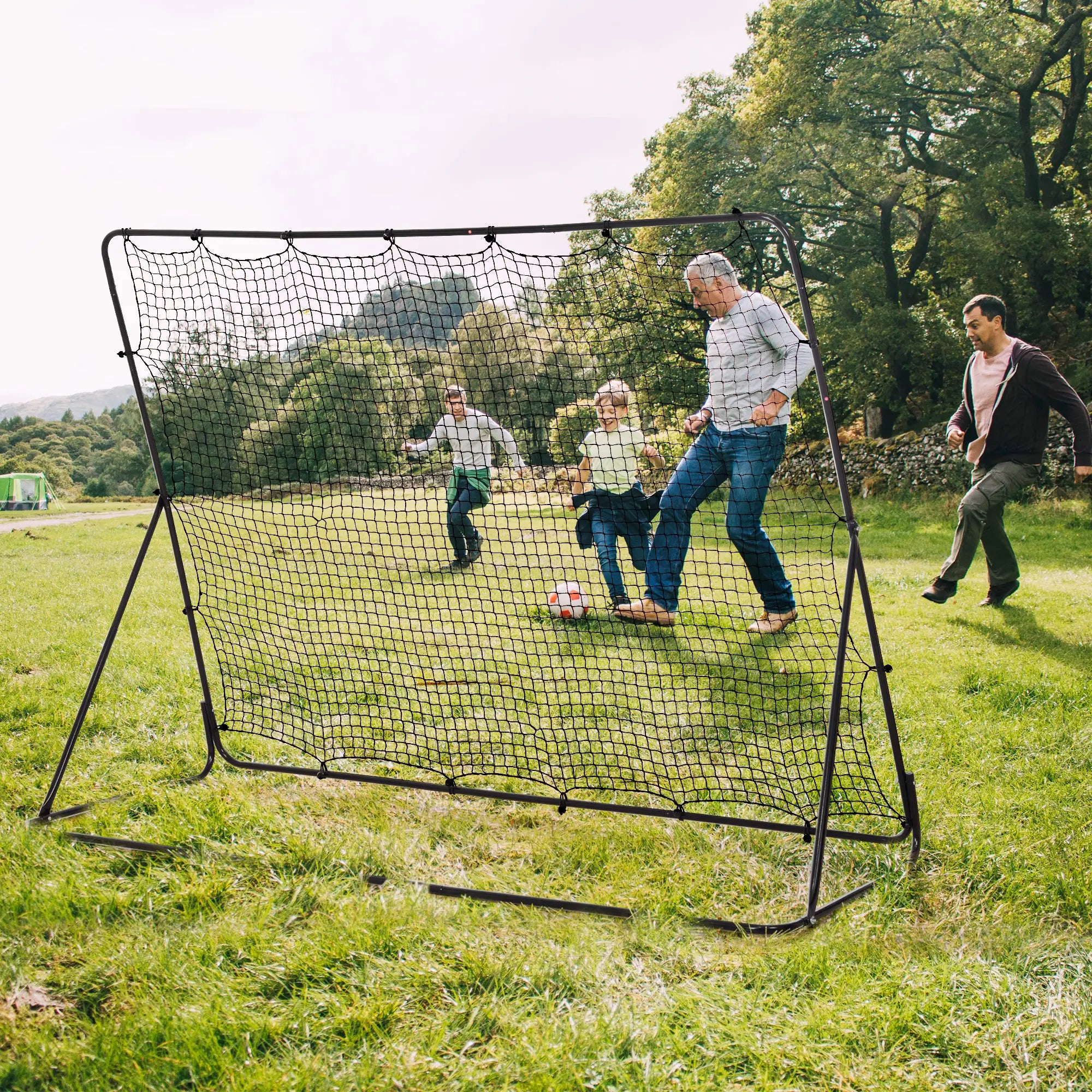 8' x 6' Soccer Rebounder Net, 5 Adjustable Angles, Training Practice Football at Gallery Canada