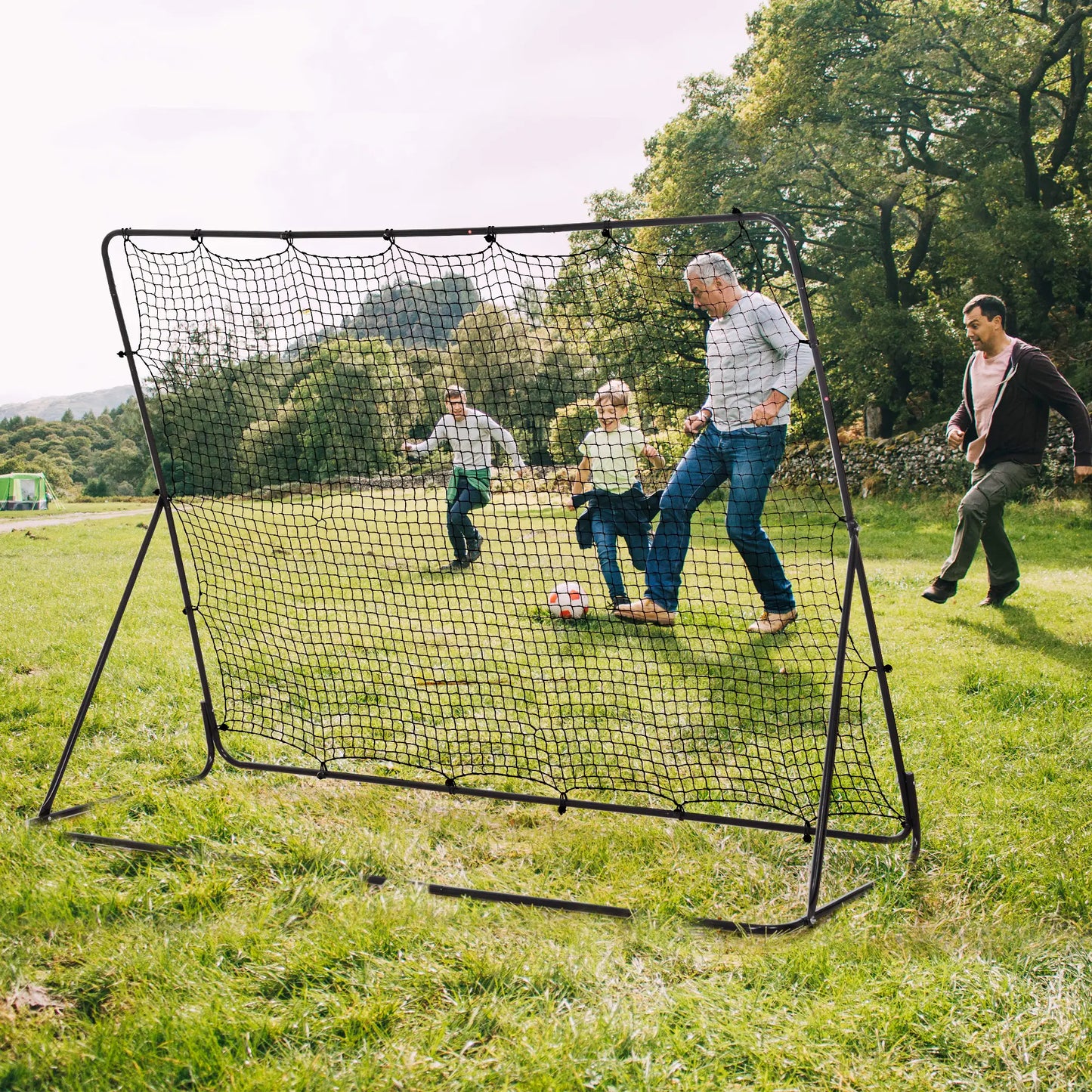8' x 6' Soccer Rebounder Net, 5 Adjustable Angles, Training Practice Football at Gallery Canada