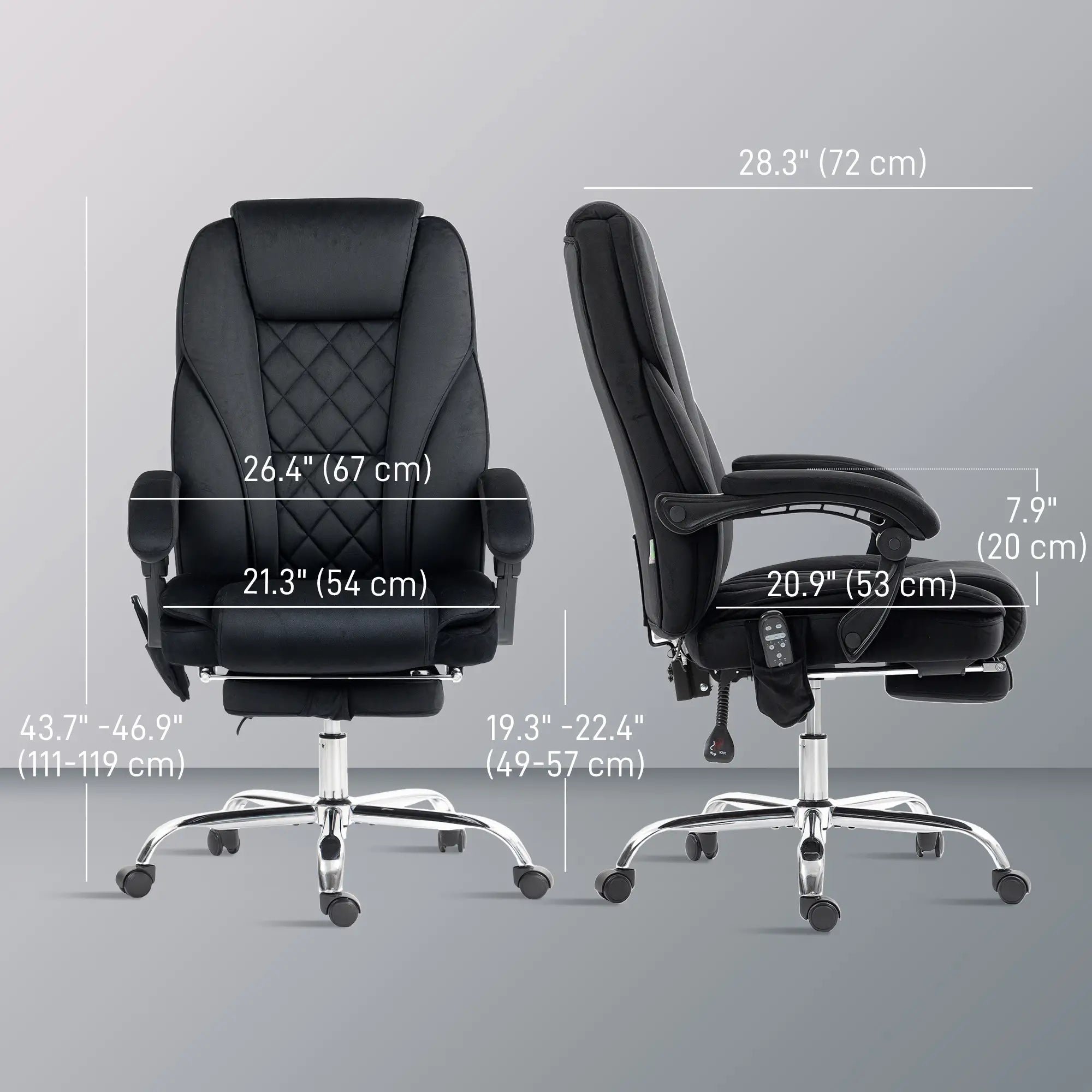 Reclining Massage Office Chair, Black Massage Chairs at Gallery Canada