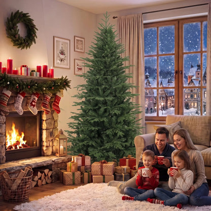 7ft Artificial Christmas Tree Full Hinged Xmas Tree, Green Artificial Christmas Trees at Gallery Canada