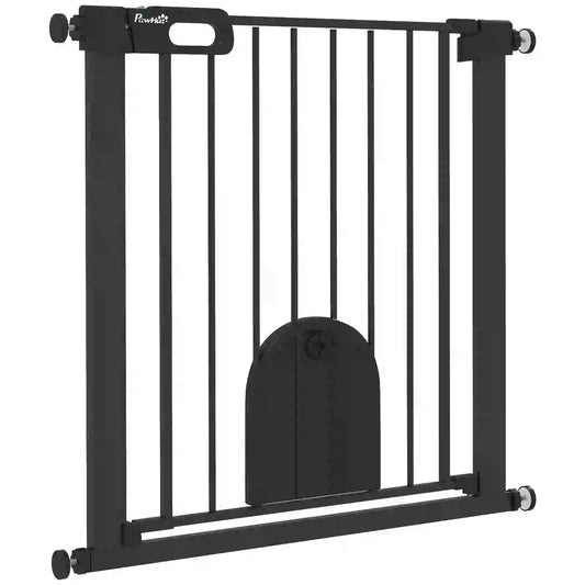 30"-32" Extra Wide Pet Gate, Small Door, 30"H, Black Houses, Kennels & Pens Black at Gallery Canada
