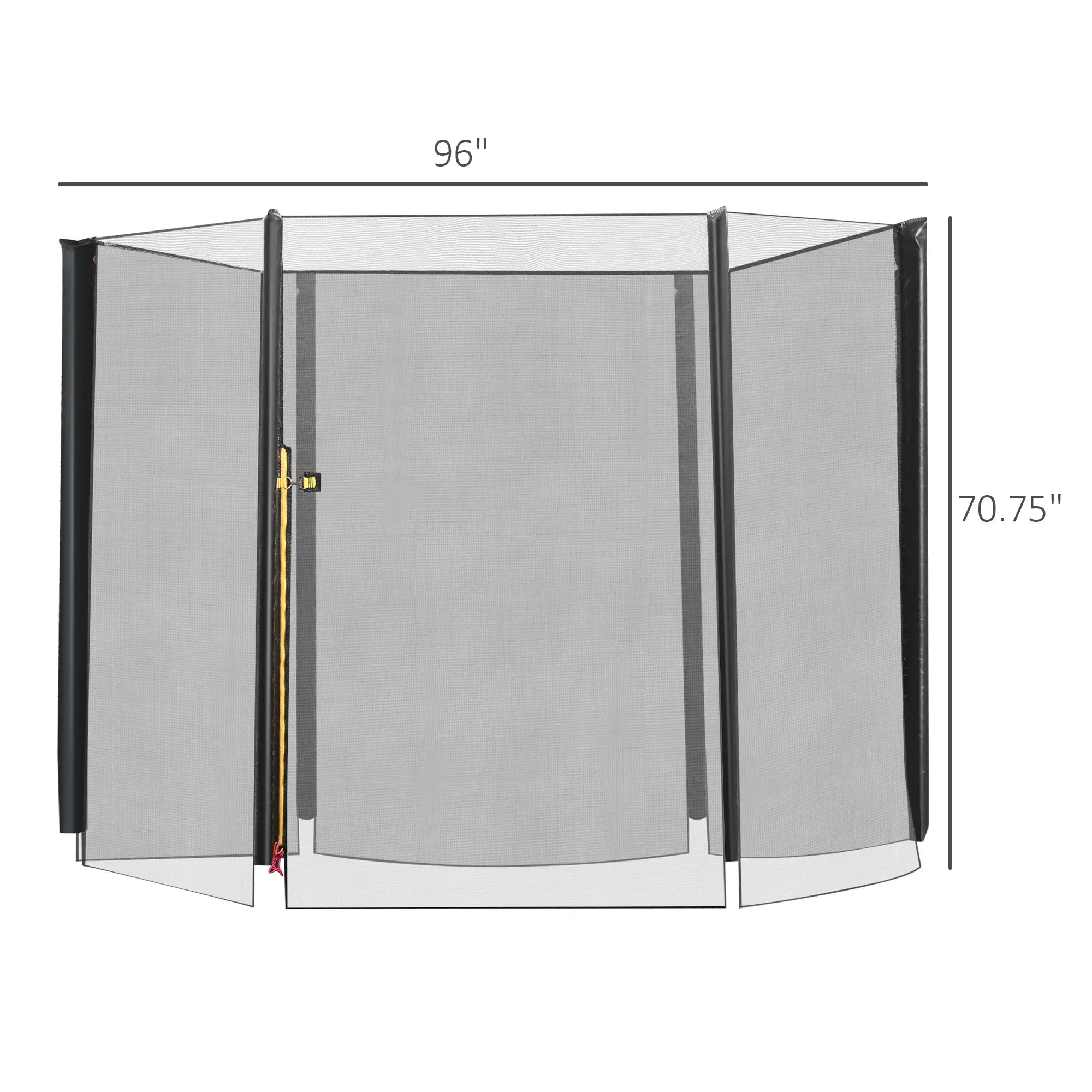 8FT Round Trampoline Enclosure Net, Outdoor Safety, Black Trampolines at Gallery Canada