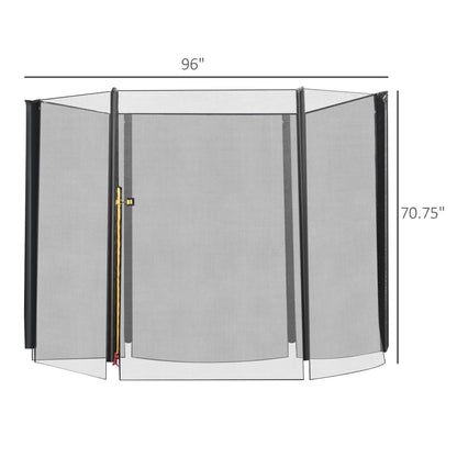 8FT Round Trampoline Enclosure Net, Outdoor Safety, Black Trampolines at Gallery Canada