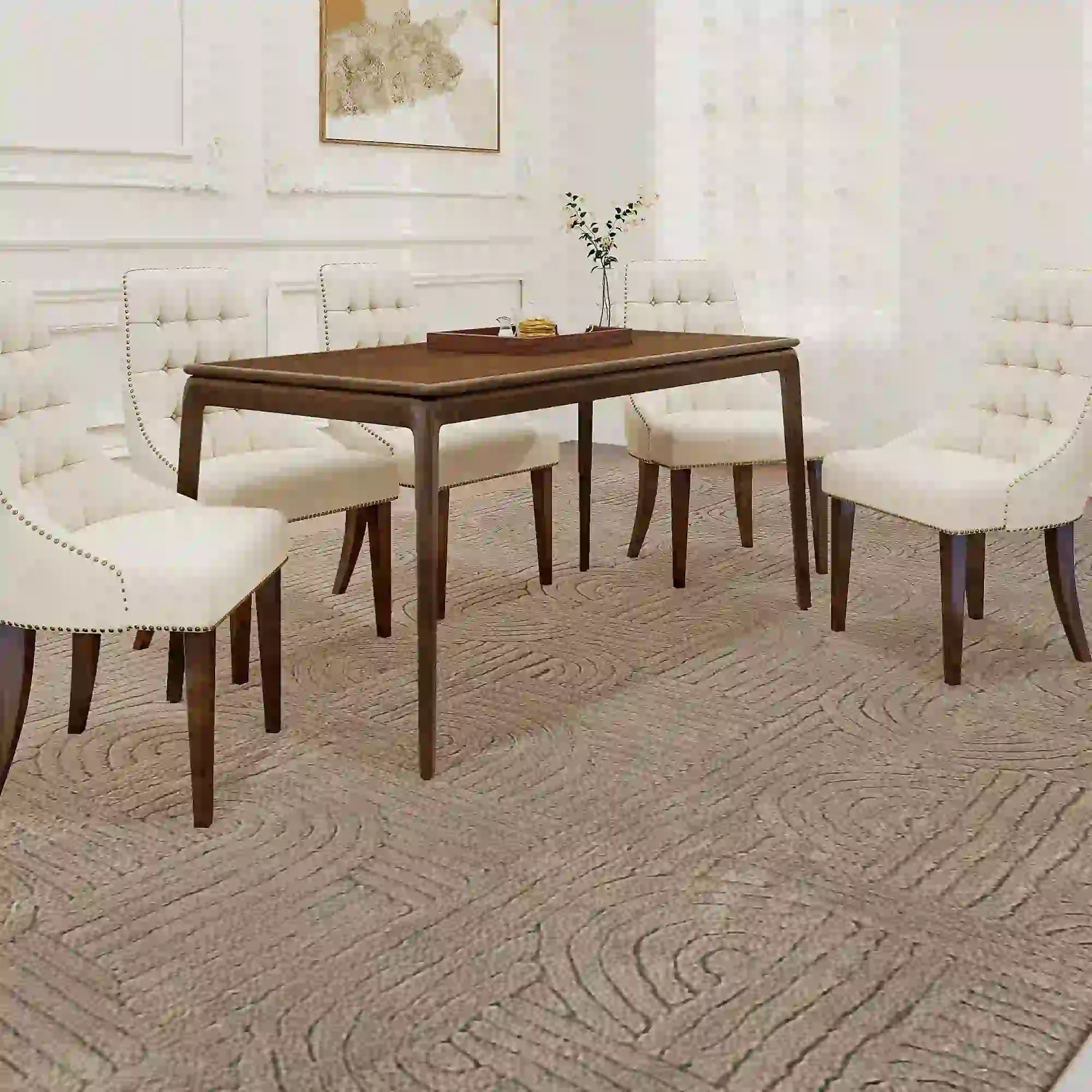 6x9 Faux Fur Rug, Non-Slip Carpet for Living Room, Bedroom, Tan Area Rugs at Gallery Canada