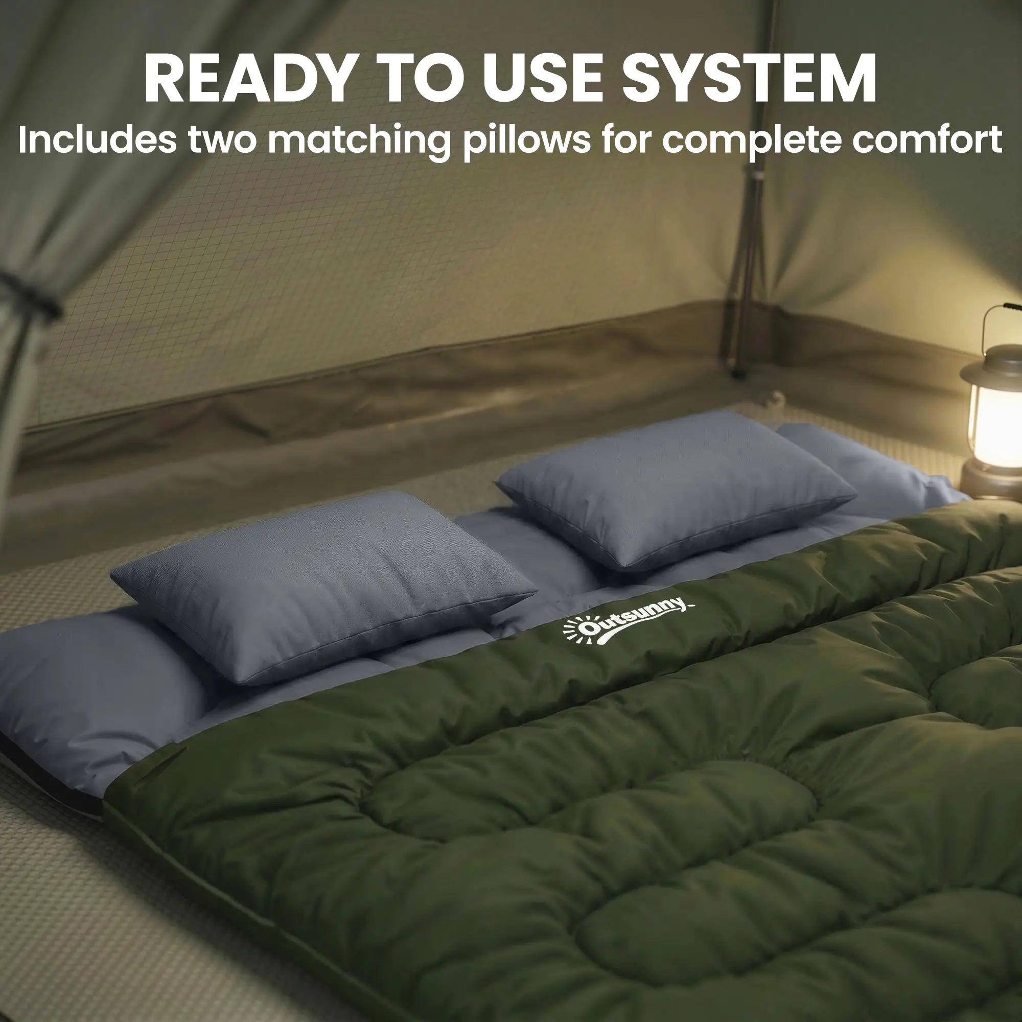 Queen Size, Double Sleeping Bag For Adults, Cold Weather, Green Camping Cots at Gallery Canada