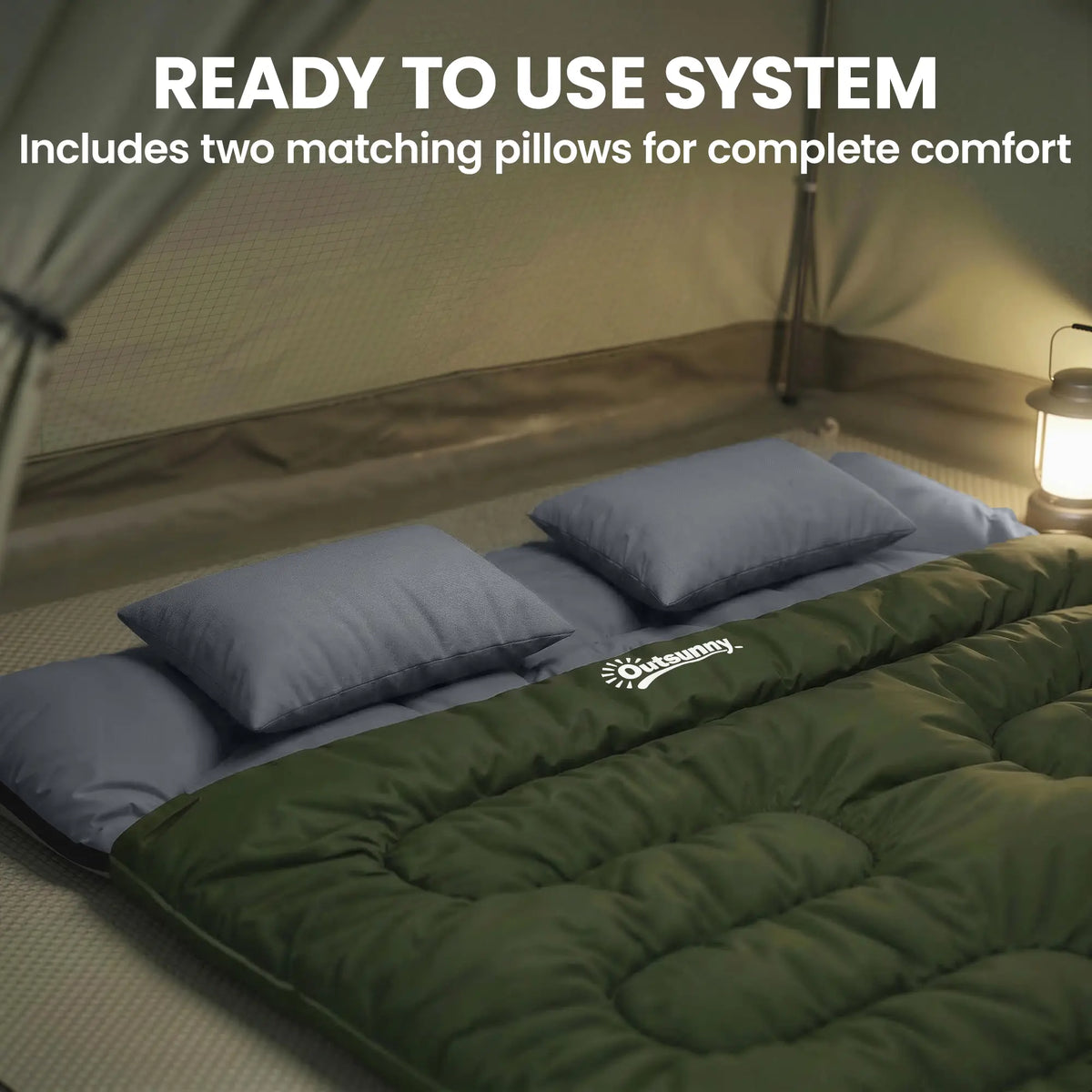 Queen Size, Double Sleeping Bag For Adults, Cold Weather, Green Camping Cots at Gallery Canada