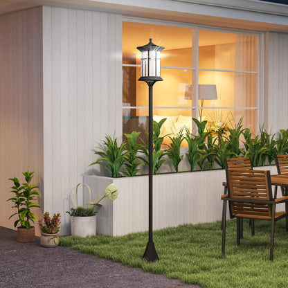 72" Solar Post Light, LED Outdoor Lamp, Waterproof IP44, 2 Pack, Cool White Solar Post Lamps at Gallery Canada