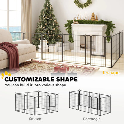 39" Dog Playpen, Portable Foldable 8 Panels, Indoor Outdoor, Large Dogs Houses, Kennels & Pens at Gallery Canada