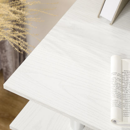 47" Computer Desk With Keyboard Tray, Storage Drawers, White Computer Desks at Gallery Canada