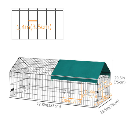 73" Small Animal Cage with Roof, Indoor Outdoor Use, Green Houses & Habitats at Gallery Canada