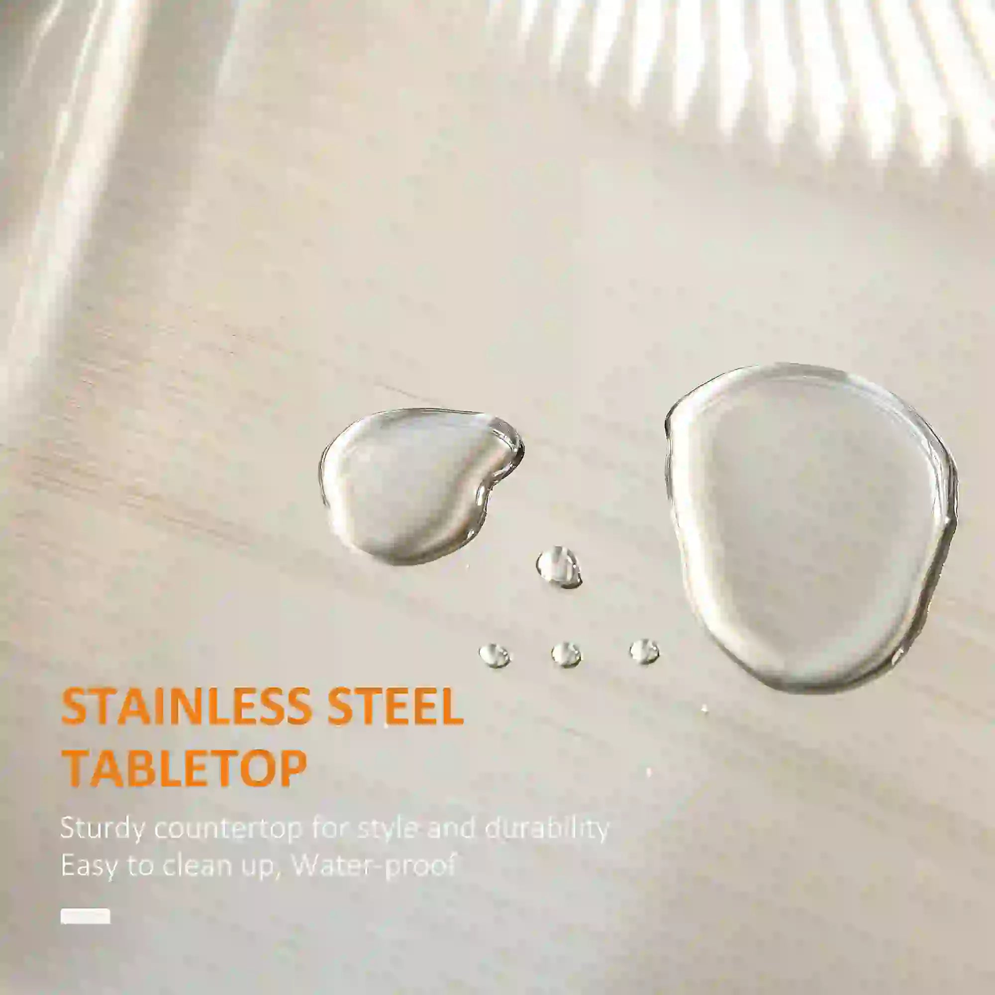 Kitchen Island with Stainless Steel Top, Rolling Cart, Storage Drawer, White Kitchen Islands & Kitchen Carts at Gallery Canada