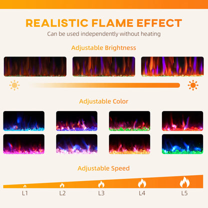 36 Inch Thin Electric Fireplace, Freestanding, Wall Mounted, Eco Mode Electric Fireplaces at Gallery Canada