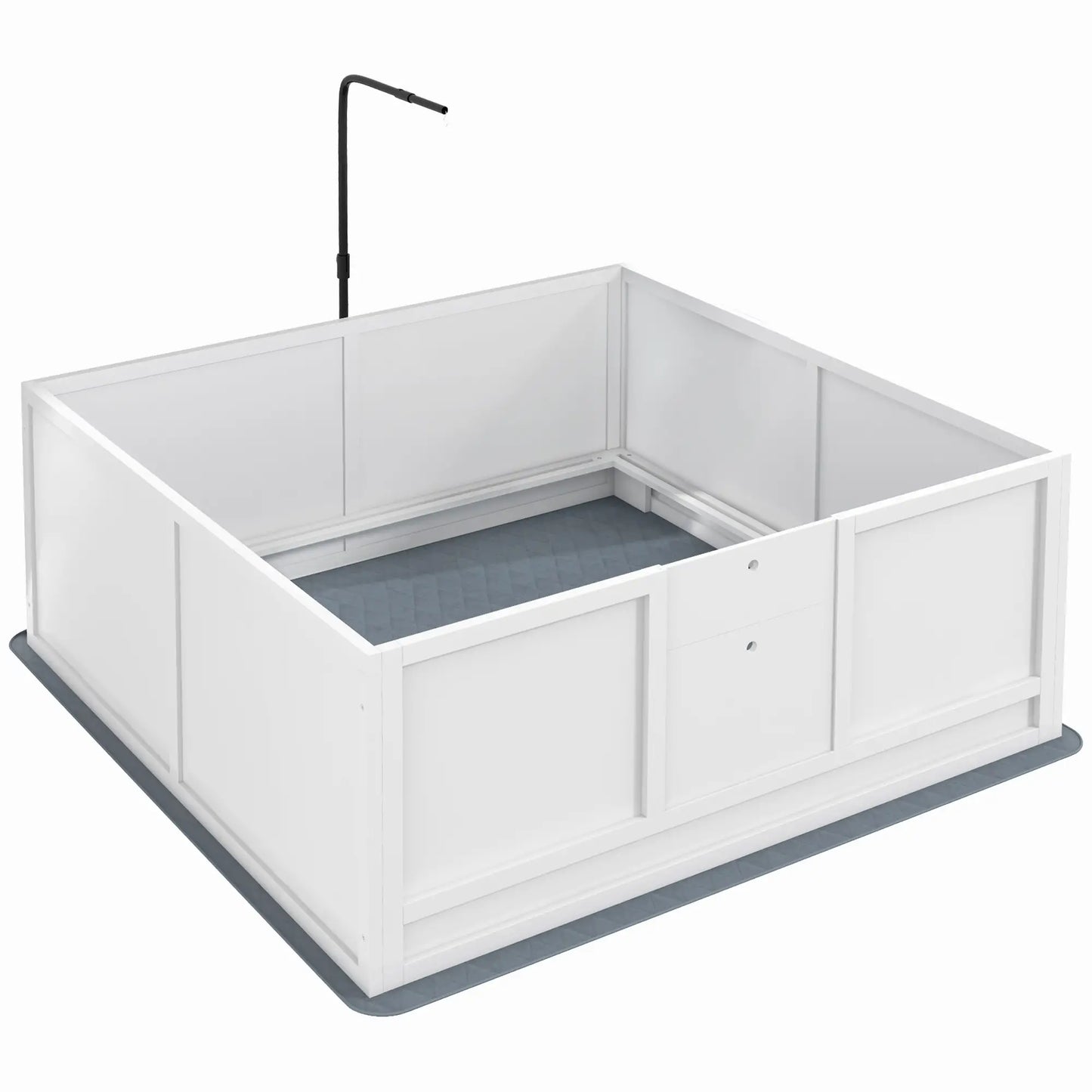 Dog Whelping Box, Waterproof Pad, Adjustable Door, 49" x 47" Houses, Kennels & Pens at Gallery Canada