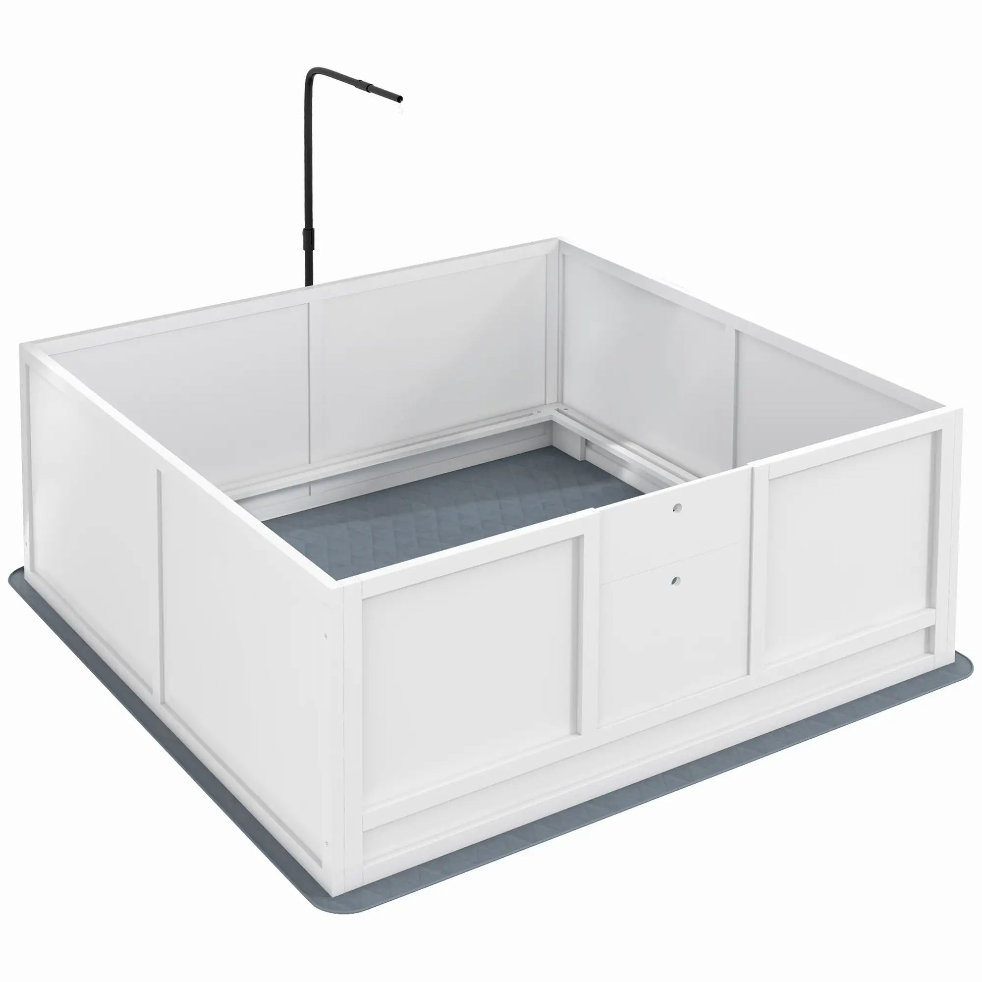 Dog Whelping Box, Waterproof Pad, Adjustable Door, 49" x 47" Houses, Kennels & Pens at Gallery Canada