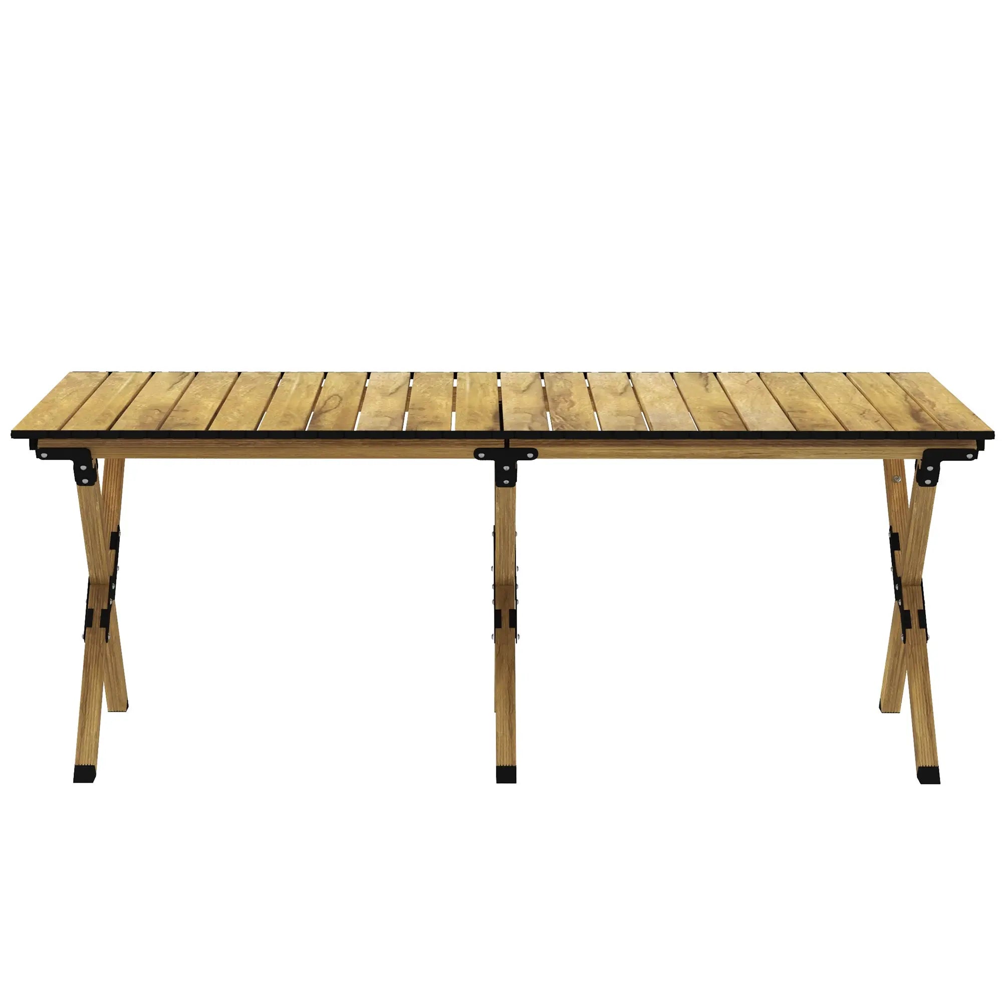 Folding Picnic Table, Portable Aluminum Camping Table, Natural Picnic Tables & Camping Chairs at Gallery Canada