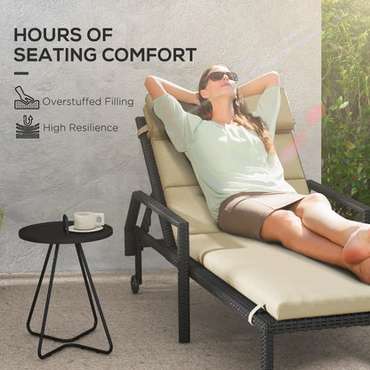 Patio Chaise Lounge Chair Cushions, Set of 2, Beige Patio Chair Cushions at Gallery Canada