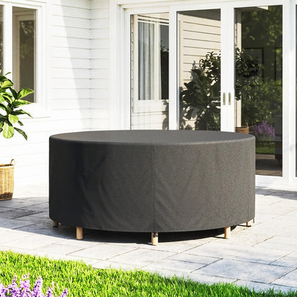 Heavy Duty Outdoor Patio Furniture Cover, Waterproof 84.3" Dia. x 27.6"H, Black Patio Furniture Covers at Gallery Canada