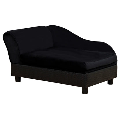Pet Sofa Dog Couch Chaise Lounge Pet Bed with Storage Function Small Sized Dog Various Cat Sponge Cushioned Bed Lounge, Black Dog Sofas at Gallery Canada
